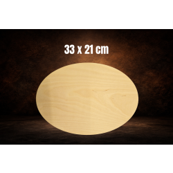 Owal 33x21cm, sklejka 3mm